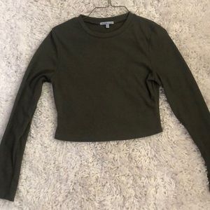 Long sleeve crop top charlotte russe